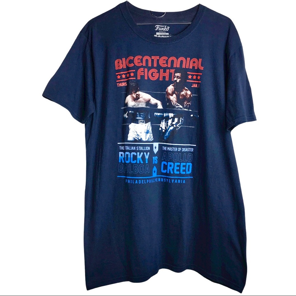 Rocky Balboa vs. Apollo Creed fight tee